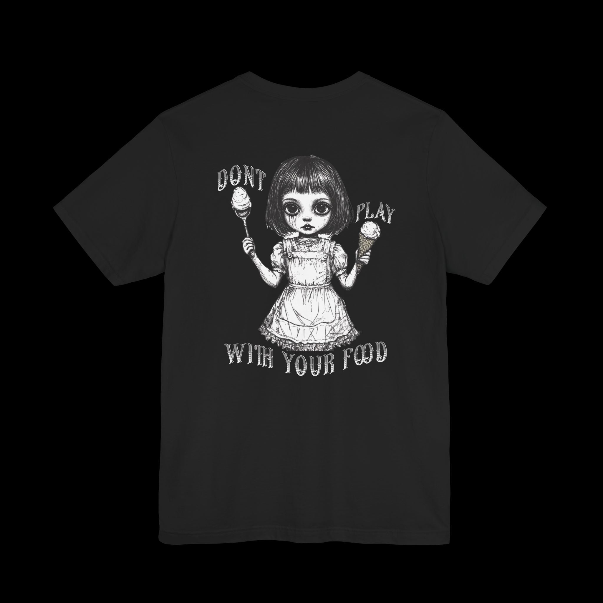 Don’t Play With Your Food — Fear of Dolls Short Sleeve Back Graphic Tee